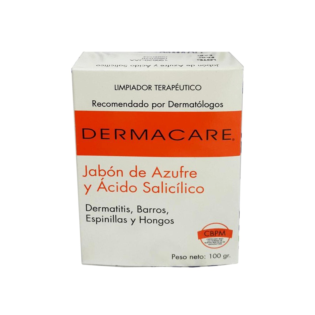 Dermacare Jabón Azufre Y Ácido Salicílico Barra 100gr My Website 1708